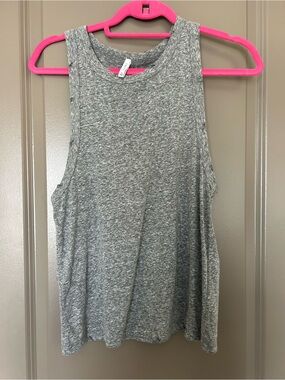 Heather Gray Distressed Tank Top